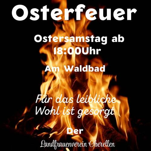 Osterfeuer Oberellen